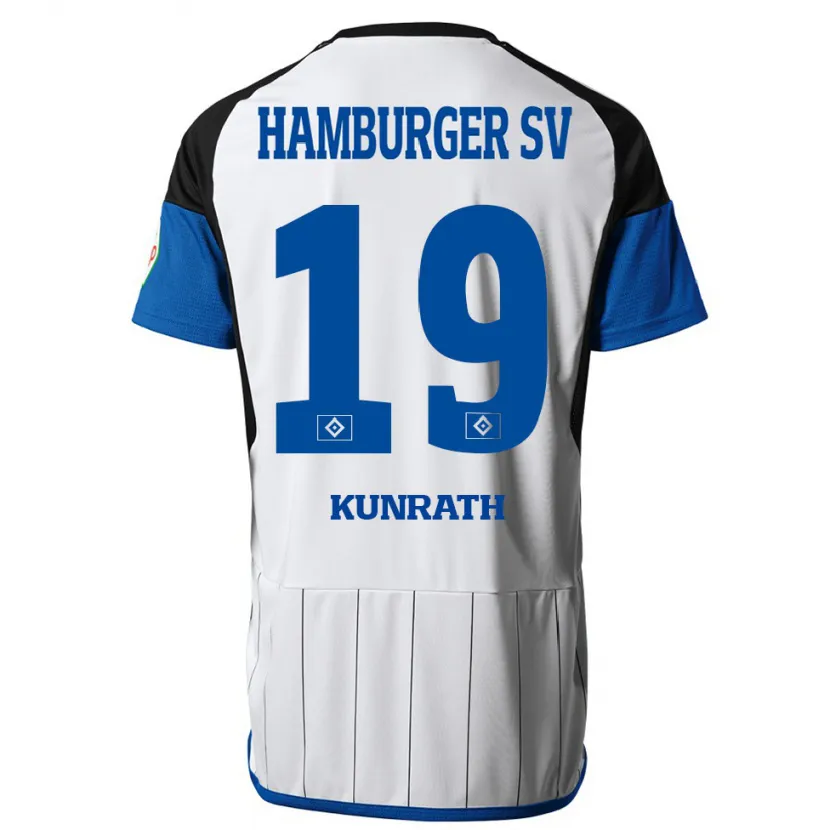 Danxen Niño Camiseta Lina Kunrath #19 Blanco 1ª Equipación 2023/24 La Camisa