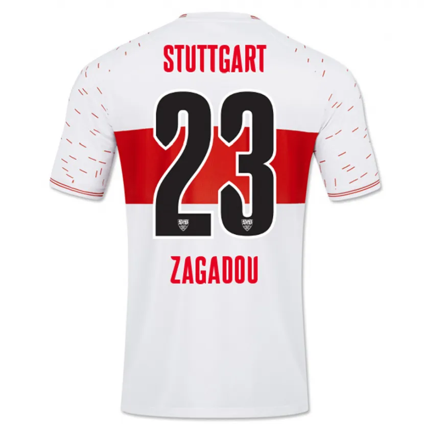 Danxen Niño Camiseta Dan-Axel Zagadou #23 Blanco 1ª Equipación 2023/24 La Camisa