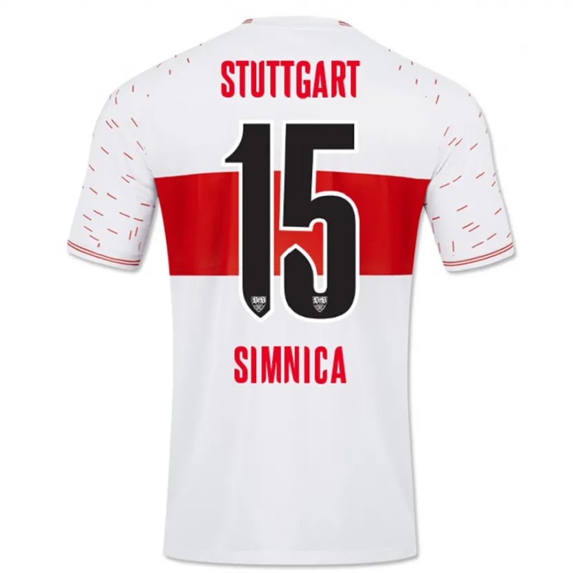 Danxen Niño Camiseta Luan Simnica #15 Blanco 1ª Equipación 2023/24 La Camisa