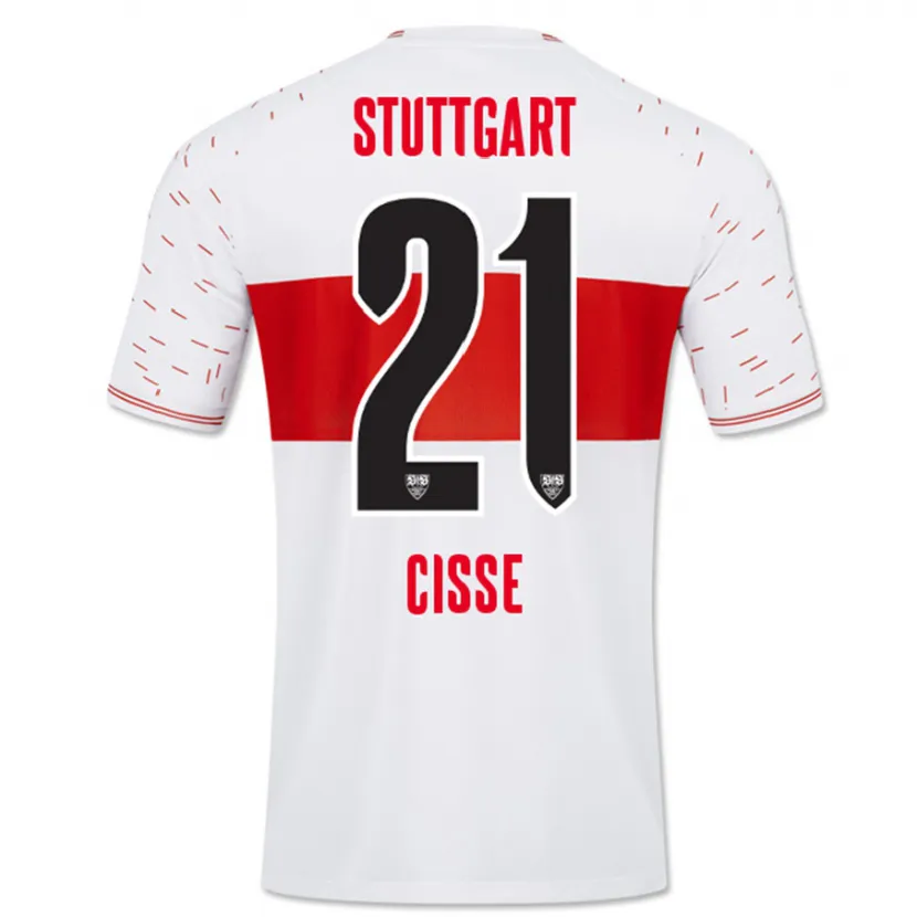 Danxen Niño Camiseta Moussa Cissé #21 Blanco 1ª Equipación 2023/24 La Camisa