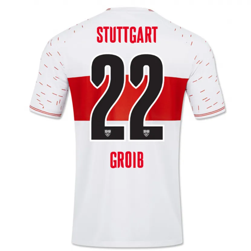 Danxen Niño Camiseta Alexander Groiß #22 Blanco 1ª Equipación 2023/24 La Camisa