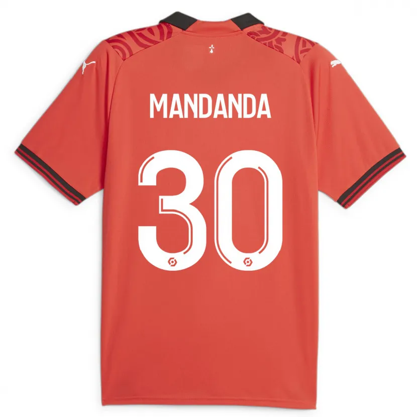 Danxen Niño Camiseta Steve Mandanda #30 Rojo 1ª Equipación 2023/24 La Camisa