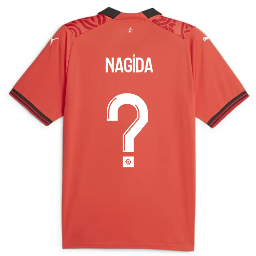 Danxen Niño Camiseta Mahamadou Nagida #0 Rojo 1ª Equipación 2023/24 La Camisa