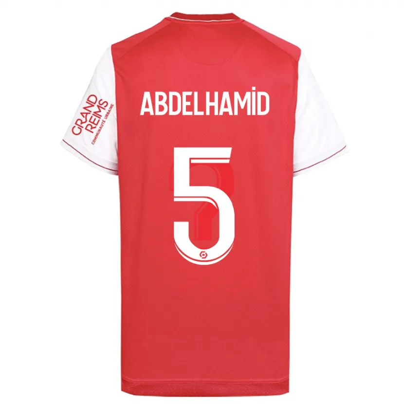 Danxen Niño Camiseta Yunis Abdelhamid #5 Rojo 1ª Equipación 2023/24 La Camisa