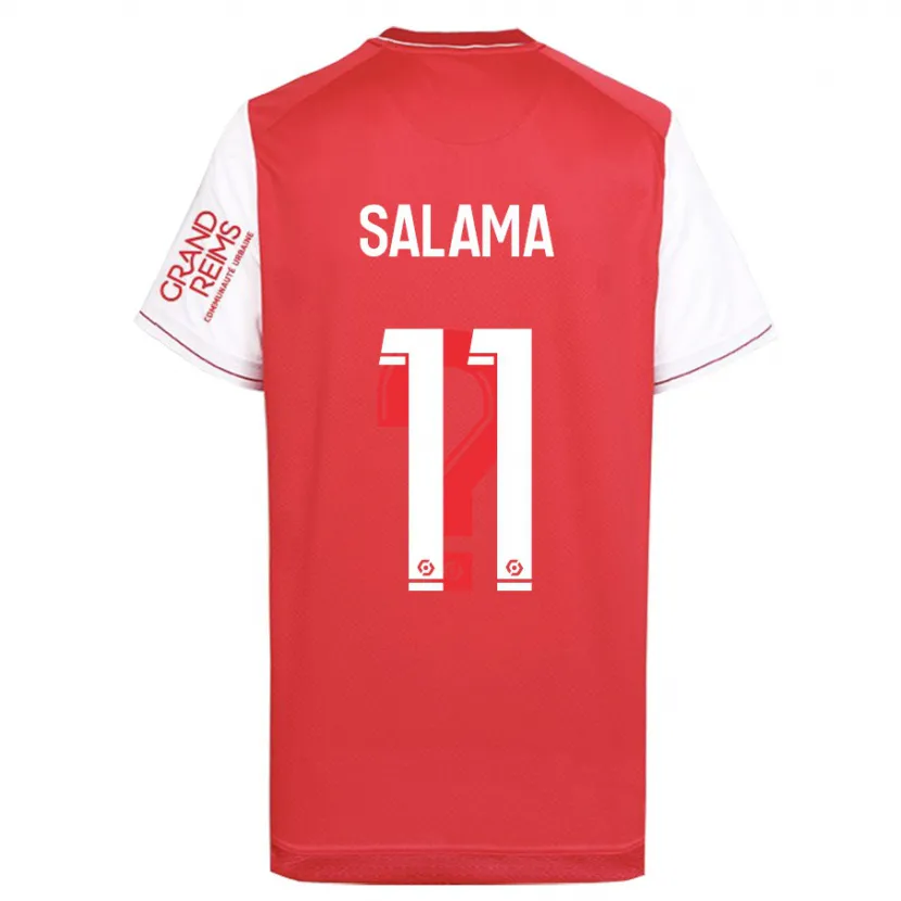 Danxen Niño Camiseta Amine Salama #11 Rojo 1ª Equipación 2023/24 La Camisa