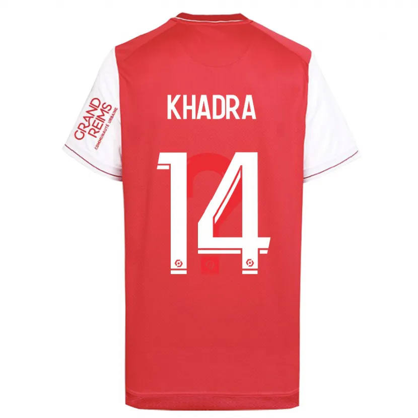 Danxen Niño Camiseta Reda Khadra #14 Rojo 1ª Equipación 2023/24 La Camisa