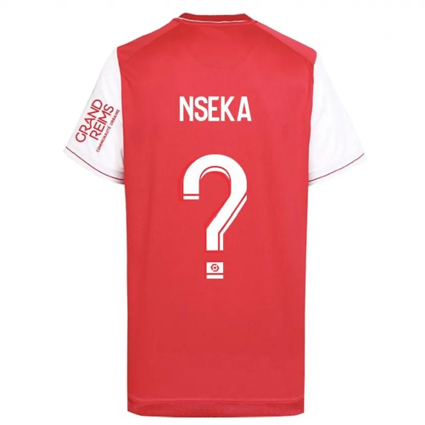 Danxen Niño Camiseta Nelson Nseka #0 Rojo 1ª Equipación 2023/24 La Camisa