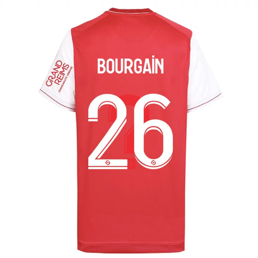 Danxen Niño Camiseta Lea Bourgain #26 Rojo 1ª Equipación 2023/24 La Camisa