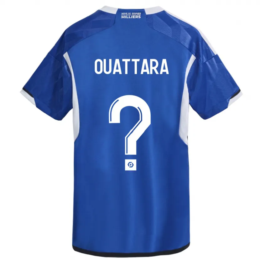 Danxen Niño Camiseta Abdoul Ouattara #0 Azul 1ª Equipación 2023/24 La Camisa