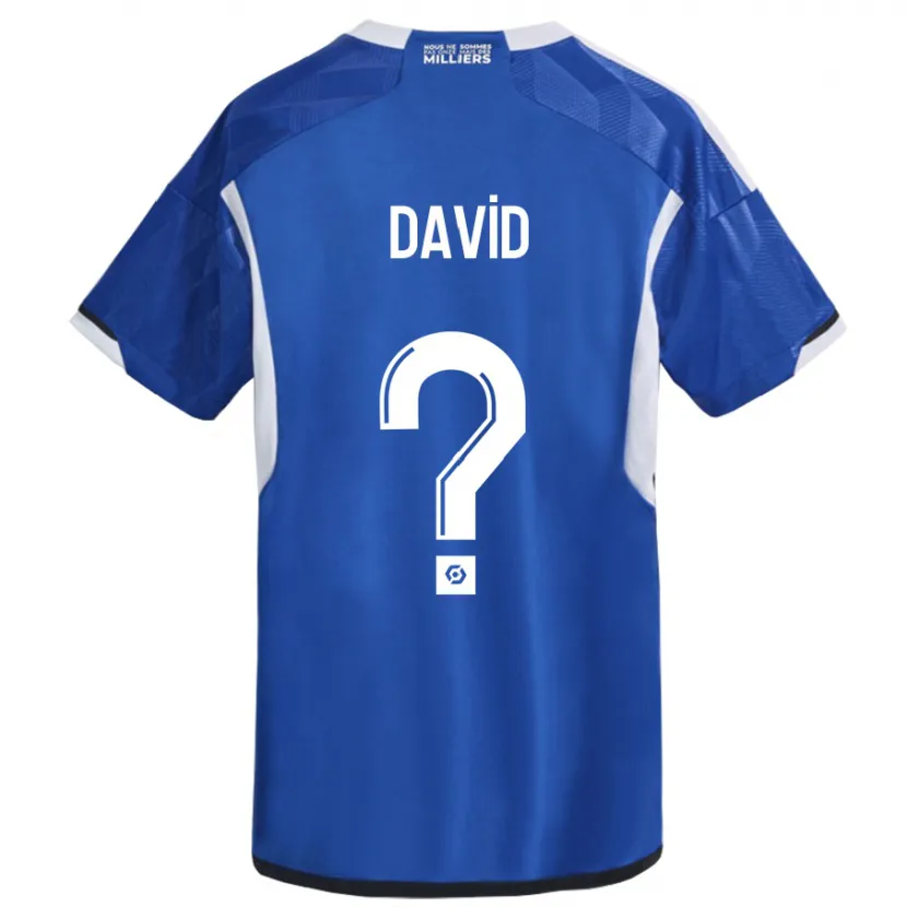 Danxen Niño Camiseta David #0 Azul 1ª Equipación 2023/24 La Camisa