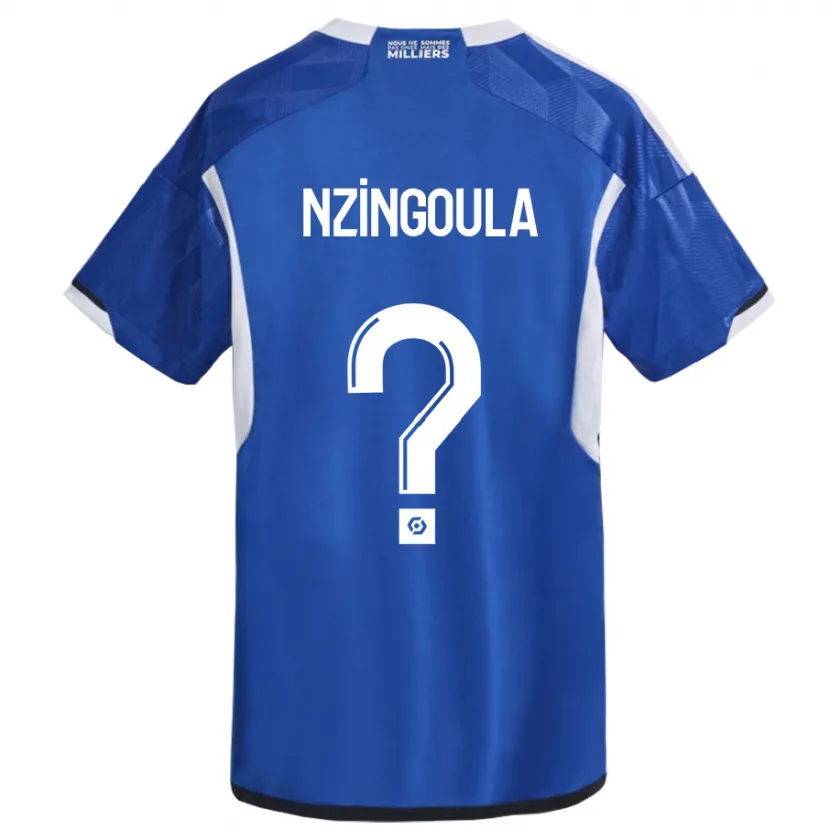 Danxen Niño Camiseta Rabby Nzingoula #0 Azul 1ª Equipación 2023/24 La Camisa