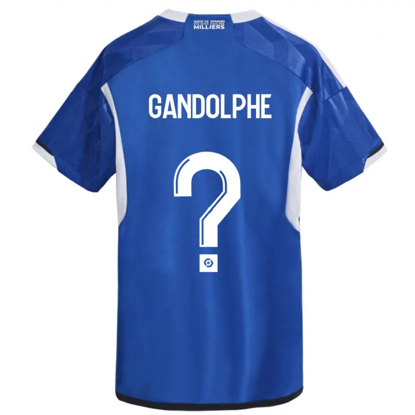 Danxen Niño Camiseta Adrien Gandolphe #0 Azul 1ª Equipación 2023/24 La Camisa