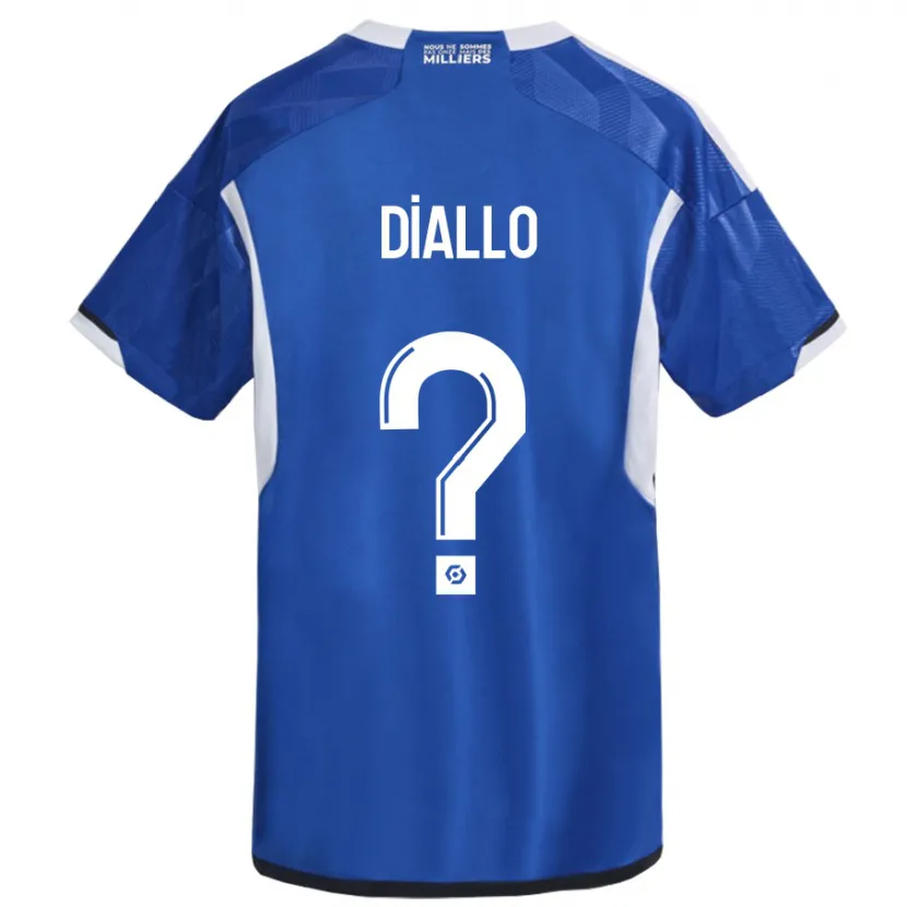 Danxen Niño Camiseta Tidiane Diallo #0 Azul 1ª Equipación 2023/24 La Camisa