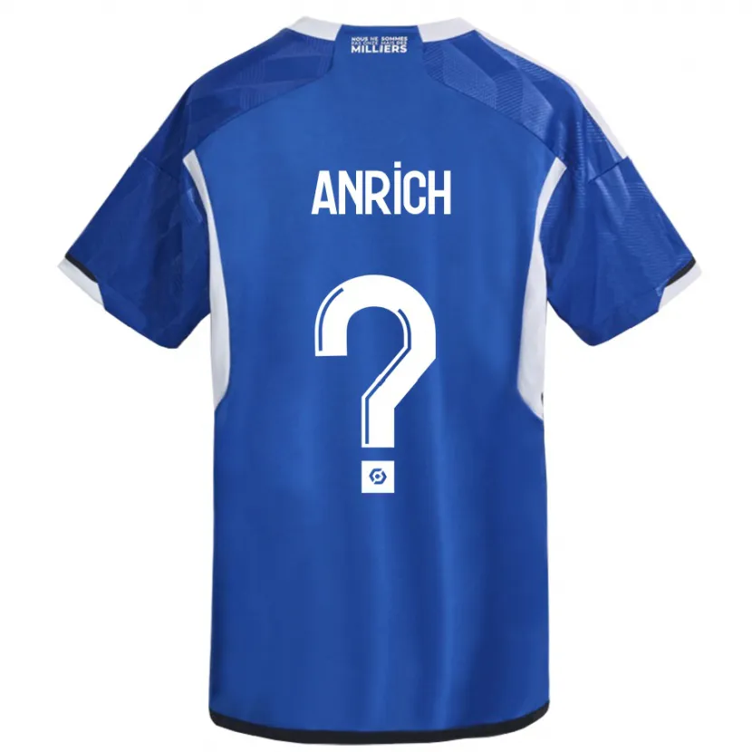 Danxen Niño Camiseta Melchior Anrich #0 Azul 1ª Equipación 2023/24 La Camisa