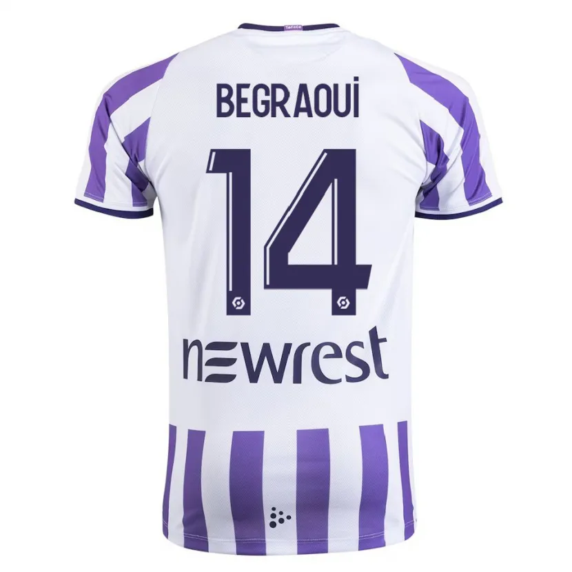 Danxen Niño Camiseta Yanis Begraoui #14 Blanco 1ª Equipación 2023/24 La Camisa