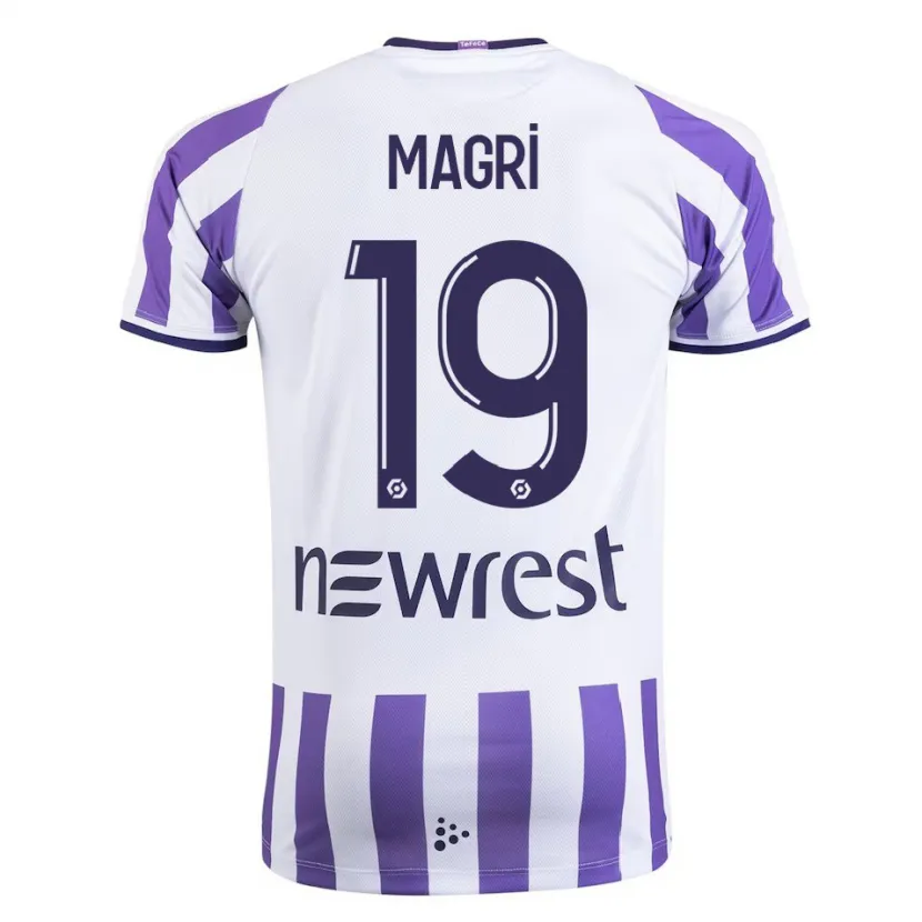 Danxen Niño Camiseta Frank Magri #19 Blanco 1ª Equipación 2023/24 La Camisa