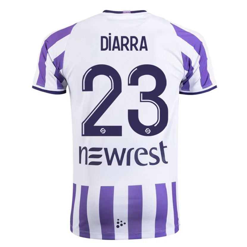 Danxen Niño Camiseta Moussa Diarra #23 Blanco 1ª Equipación 2023/24 La Camisa