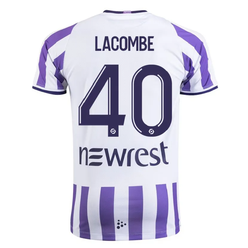 Danxen Niño Camiseta Justin Lacombe #40 Blanco 1ª Equipación 2023/24 La Camisa