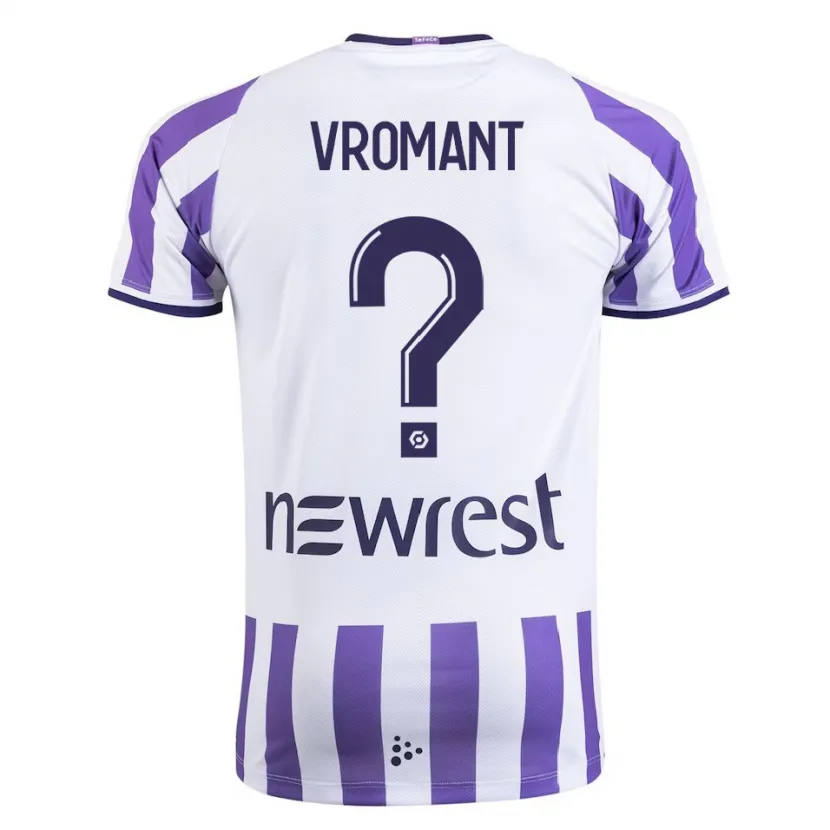 Danxen Niño Camiseta Todd Vromant #0 Blanco 1ª Equipación 2023/24 La Camisa