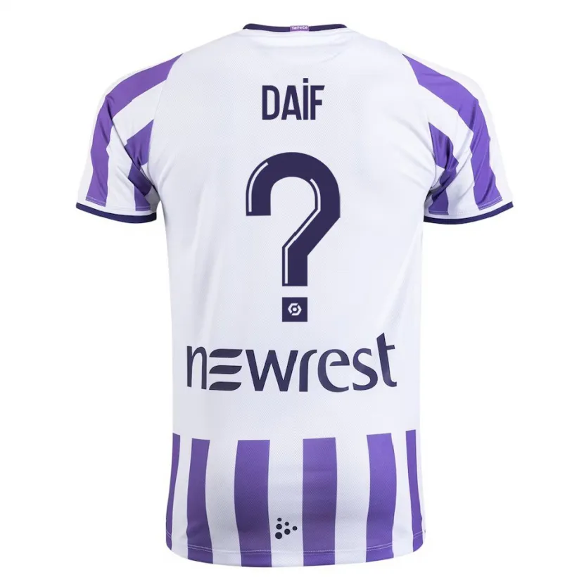 Danxen Niño Camiseta Mouhamed Daif #0 Blanco 1ª Equipación 2023/24 La Camisa