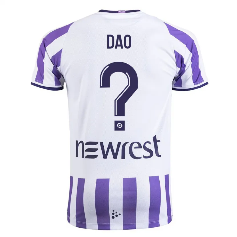 Danxen Niño Camiseta Elyess Dao #0 Blanco 1ª Equipación 2023/24 La Camisa