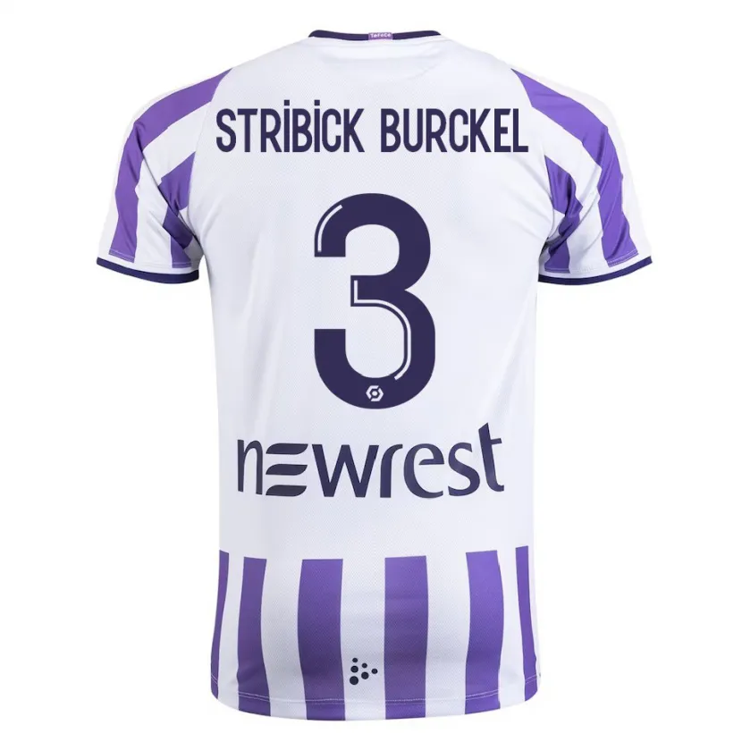 Danxen Niño Camiseta Laetitia Stribick-Burckel #3 Blanco 1ª Equipación 2023/24 La Camisa