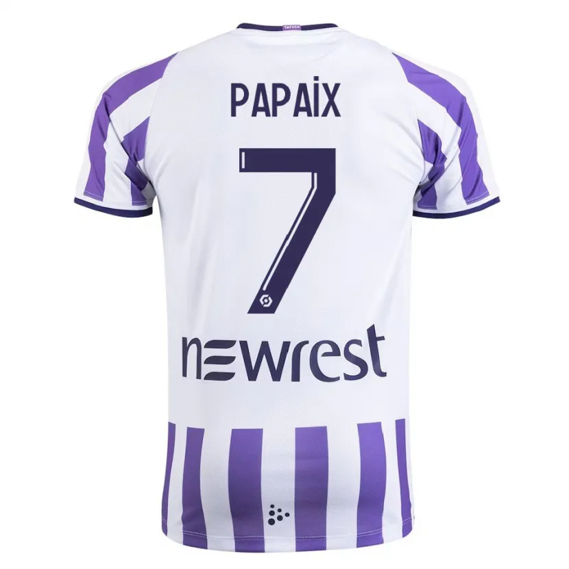 Danxen Niño Camiseta Marie Papaix #7 Blanco 1ª Equipación 2023/24 La Camisa