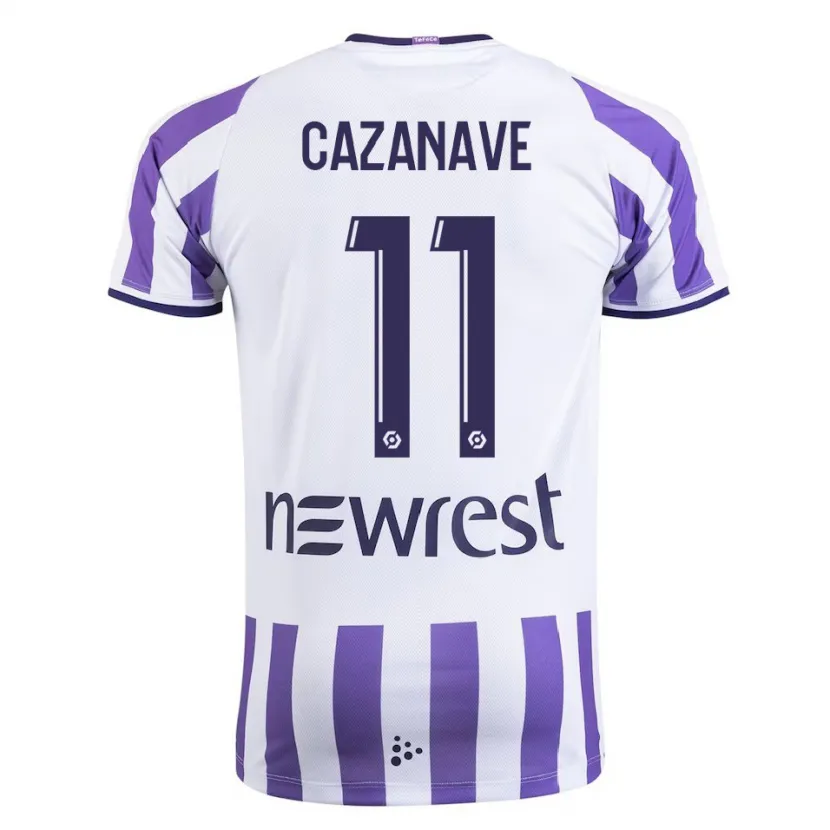 Danxen Niño Camiseta Julie Cazanave #11 Blanco 1ª Equipación 2023/24 La Camisa