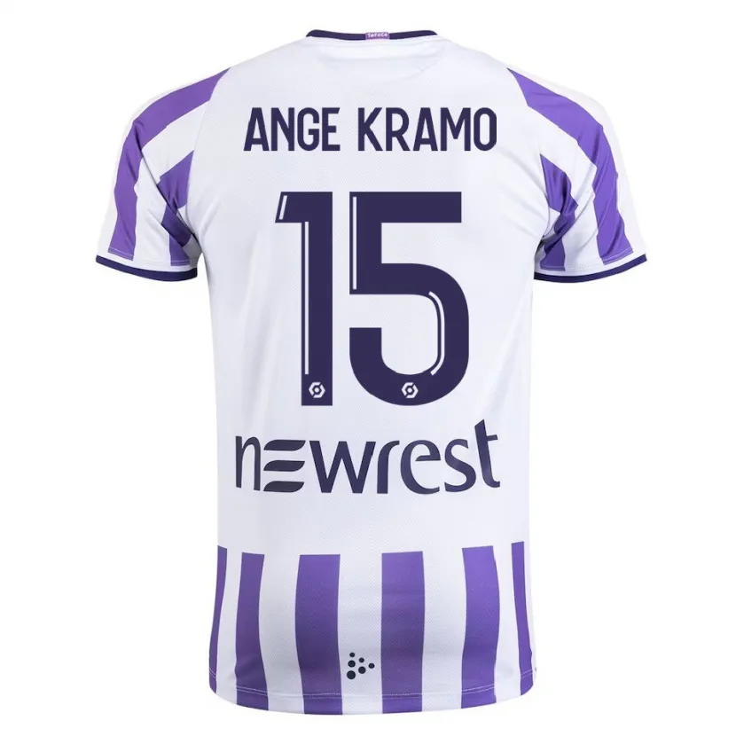 Danxen Niño Camiseta Marie Ange Kramo #15 Blanco 1ª Equipación 2023/24 La Camisa