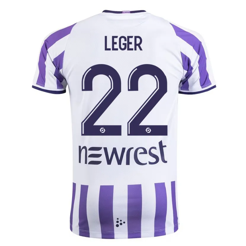 Danxen Niño Camiseta Christelle Léger #22 Blanco 1ª Equipación 2023/24 La Camisa