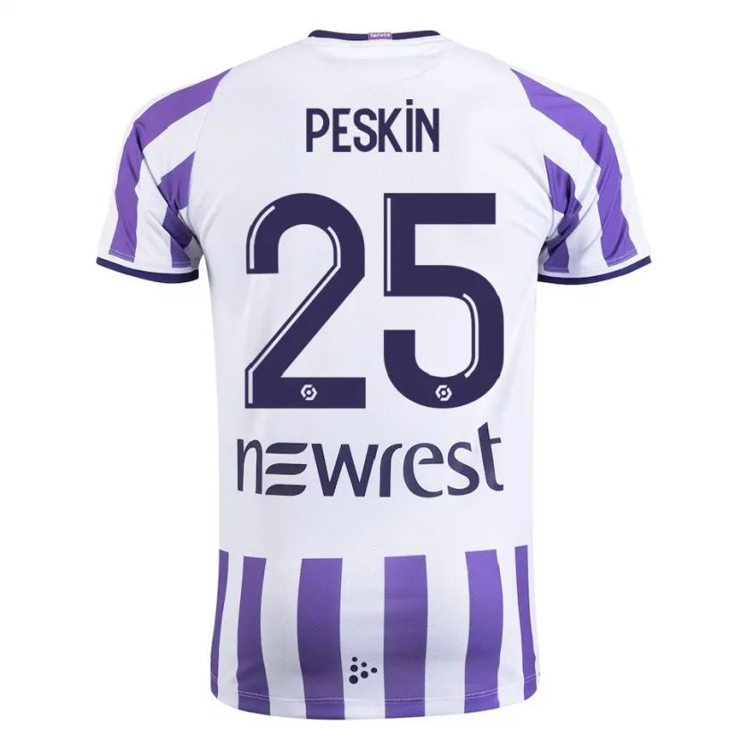 Danxen Niño Camiseta Kelso Peskin #25 Blanco 1ª Equipación 2023/24 La Camisa