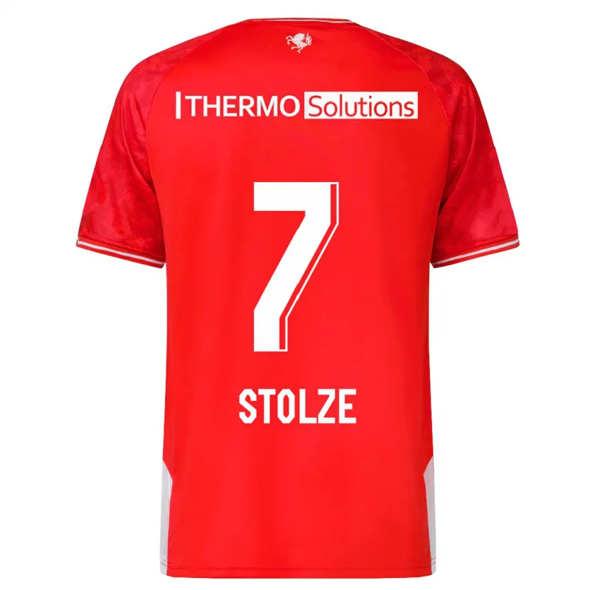 Danxen Niño Camiseta Anna-Lena Stolze #7 Rojo 1ª Equipación 2023/24 La Camisa