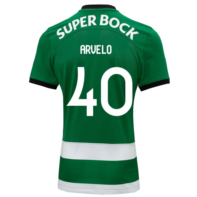 Danxen Niño Camiseta Adam Arvelo #40 Verde 1ª Equipación 2023/24 La Camisa