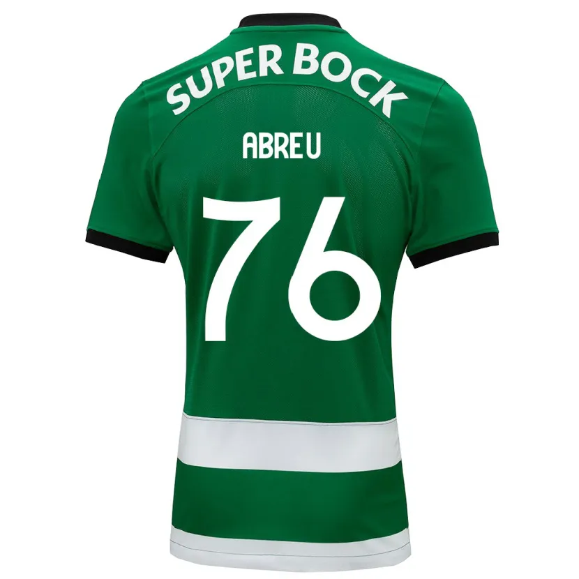 Danxen Niño Camiseta Diogo Abreu #76 Verde 1ª Equipación 2023/24 La Camisa