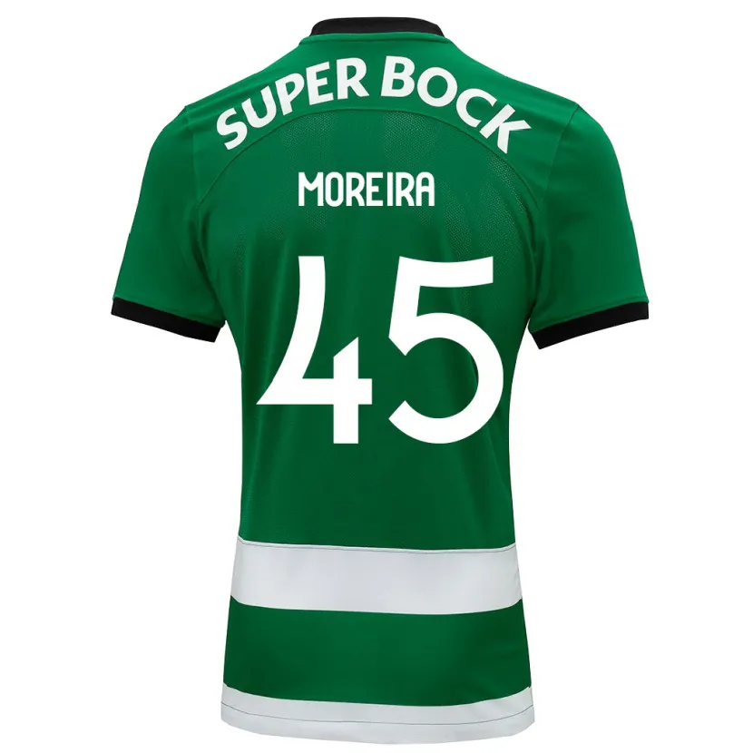 Danxen Niño Camiseta David Moreira #45 Verde 1ª Equipación 2023/24 La Camisa