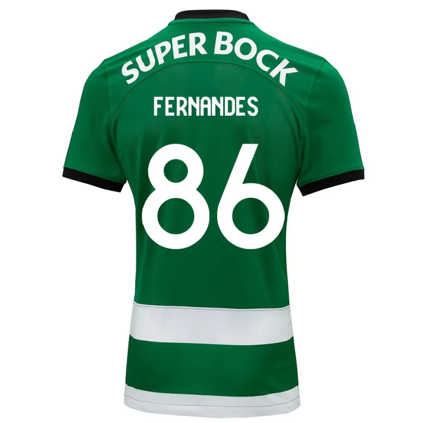 Danxen Niño Camiseta Emanuel Fernandes #86 Verde 1ª Equipación 2023/24 La Camisa