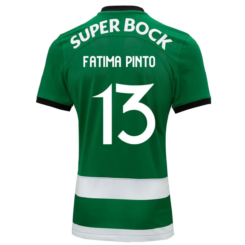 Danxen Niño Camiseta Fátima Alexandra Figueira Pinto #13 Verde 1ª Equipación 2023/24 La Camisa