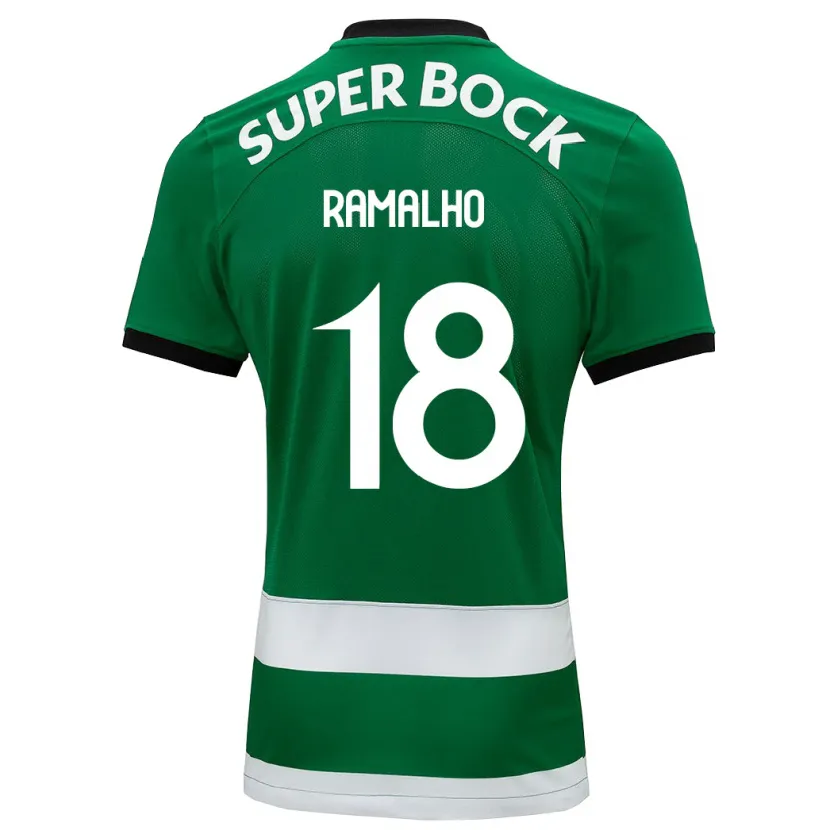 Danxen Niño Camiseta Inês Filipa Ramalho Gonçalves #18 Verde 1ª Equipación 2023/24 La Camisa