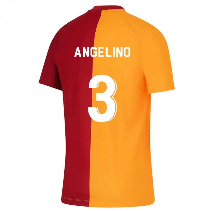 Danxen Niño Camiseta Angeliño #3 Naranja 1ª Equipación 2023/24 La Camisa