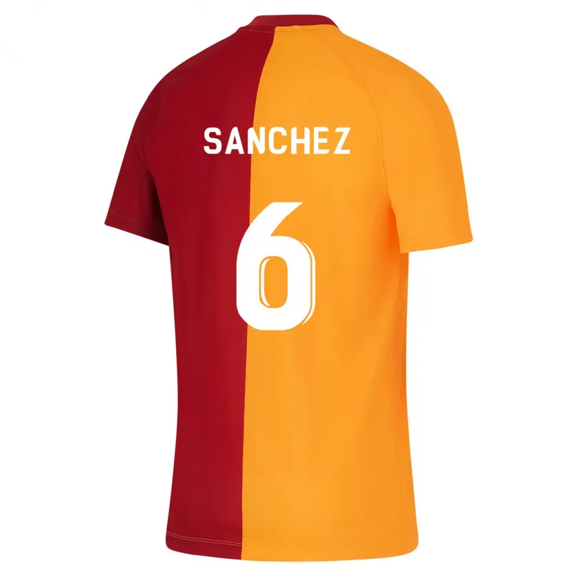 Danxen Niño Camiseta Davinson Sánchez #6 Naranja 1ª Equipación 2023/24 La Camisa