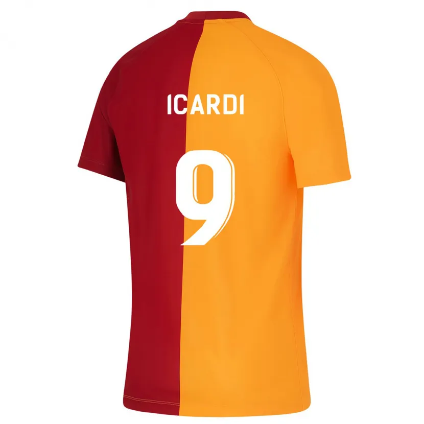 Danxen Niño Camiseta Mauro Icardi #9 Naranja 1ª Equipación 2023/24 La Camisa