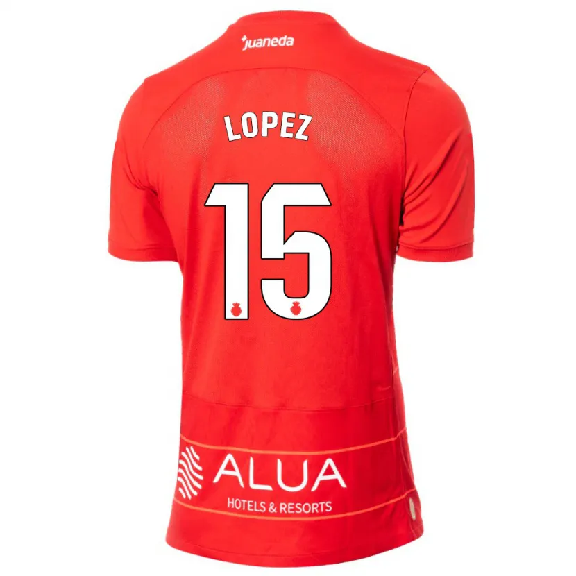 Danxen Niño Camiseta Marc López #15 Rojo 1ª Equipación 2023/24 La Camisa