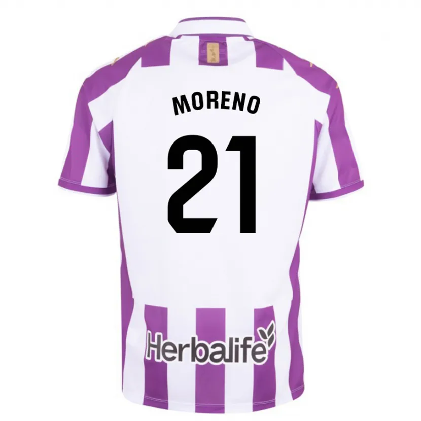 Danxen Niño Camiseta Xavi Moreno #21 Morado 1ª Equipación 2023/24 La Camisa