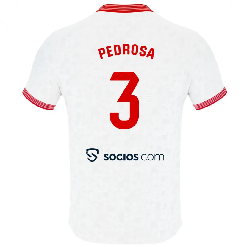 Danxen Niño Camiseta Adrià Pedrosa #3 Blanco 1ª Equipación 2023/24 La Camisa