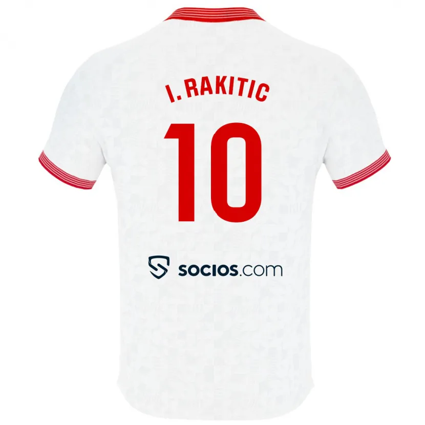 Danxen Niño Camiseta Ivan Rakitic #10 Blanco 1ª Equipación 2023/24 La Camisa