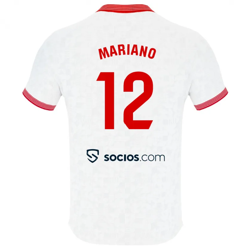 Danxen Niño Camiseta Mariano Díaz #12 Blanco 1ª Equipación 2023/24 La Camisa