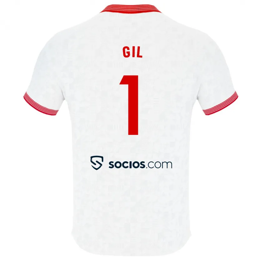 Danxen Niño Camiseta David Gil #1 Blanco 1ª Equipación 2023/24 La Camisa