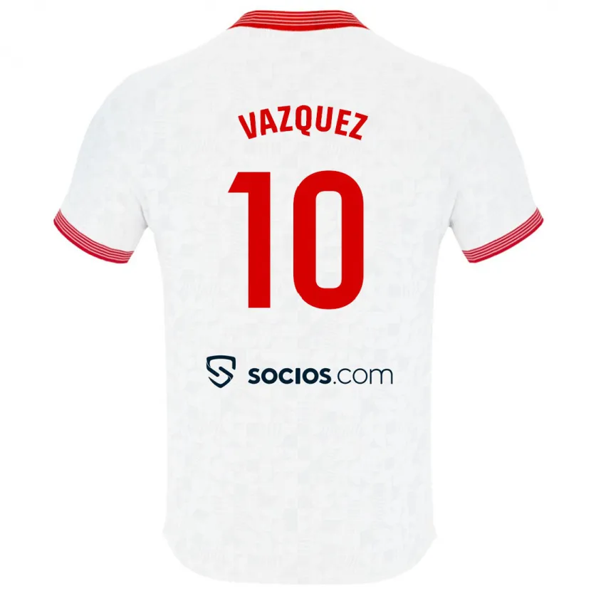 Danxen Niño Camiseta Alejandro Vázquez #10 Blanco 1ª Equipación 2023/24 La Camisa