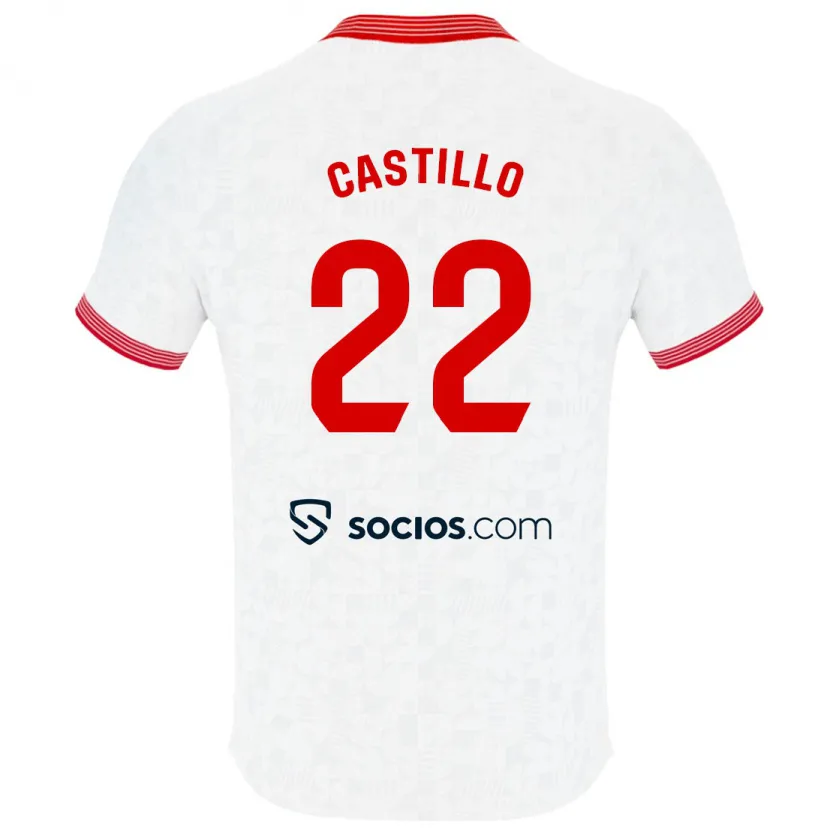 Danxen Niño Camiseta José Castillo #22 Blanco 1ª Equipación 2023/24 La Camisa