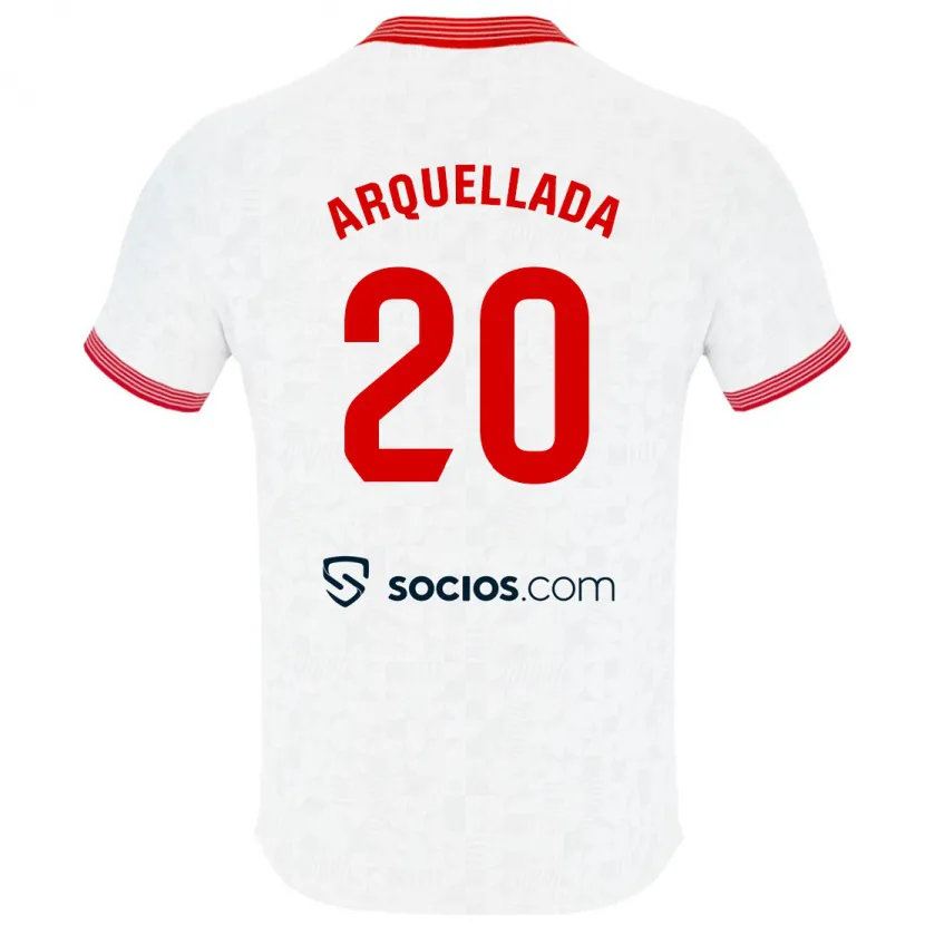 Danxen Niño Camiseta Álvaro Arquellada #20 Blanco 1ª Equipación 2023/24 La Camisa